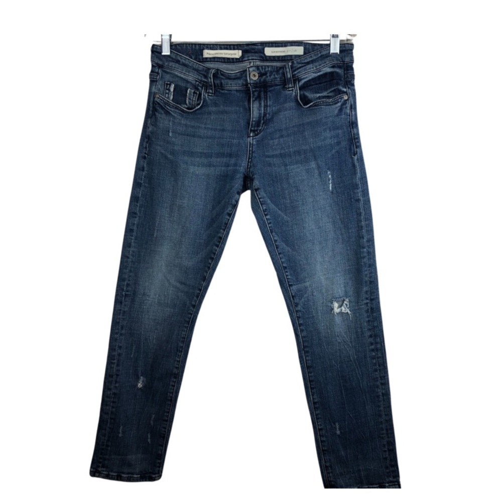 Pilcro and the Letterpress Distressed Slim Boyfriend Jeans 28